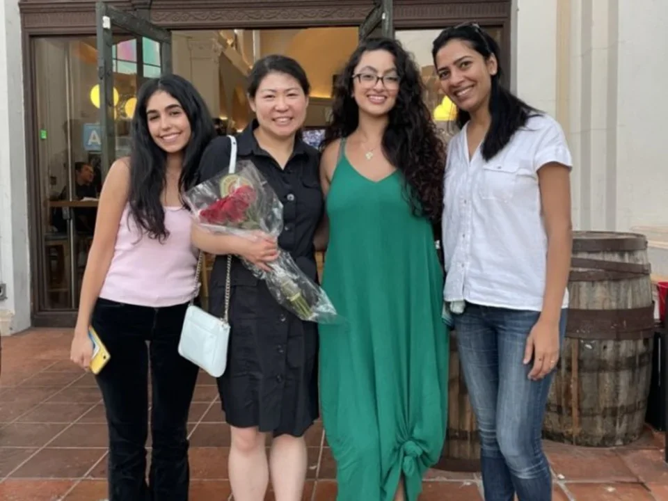 Ajijola Lab Members Marissa, Youstina, and Amiksha